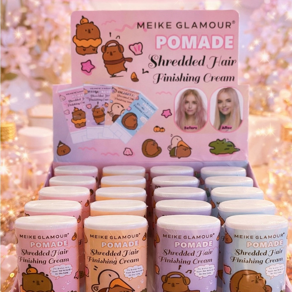 Glamour Pomade Shredded Hair Finishing Cream - Pink